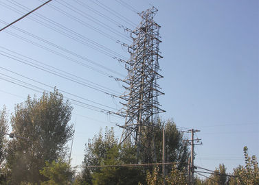 S235JR High Tension Electrical Towers , 10 - 1000KV High Voltage Transmission Line Tower