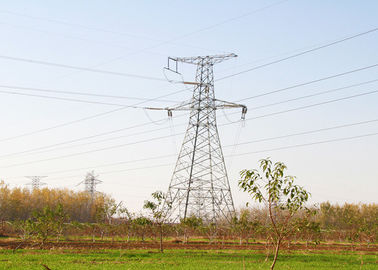 Double Circuit Powerful Angle Steel Tower Customized Design For Power Supply