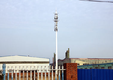 30m Telecom Steel Tubular Tower,  Sliping Connection Monopole for Signal Transmission