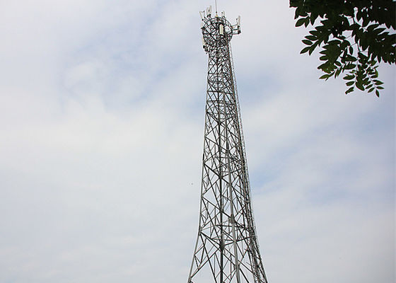 4 Legged Angular Steel Tower For Communication Equipment