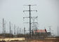 ASTM A36 Steel Tube Tower , Monopole High Voltage Transmission Towers